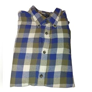 St. John's Bay Classic Blue and Green Button Down Shirt, Size XL Classic Fit